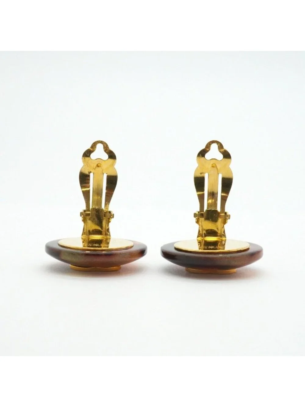 Chanel Earrings Vintage CC Logo Round